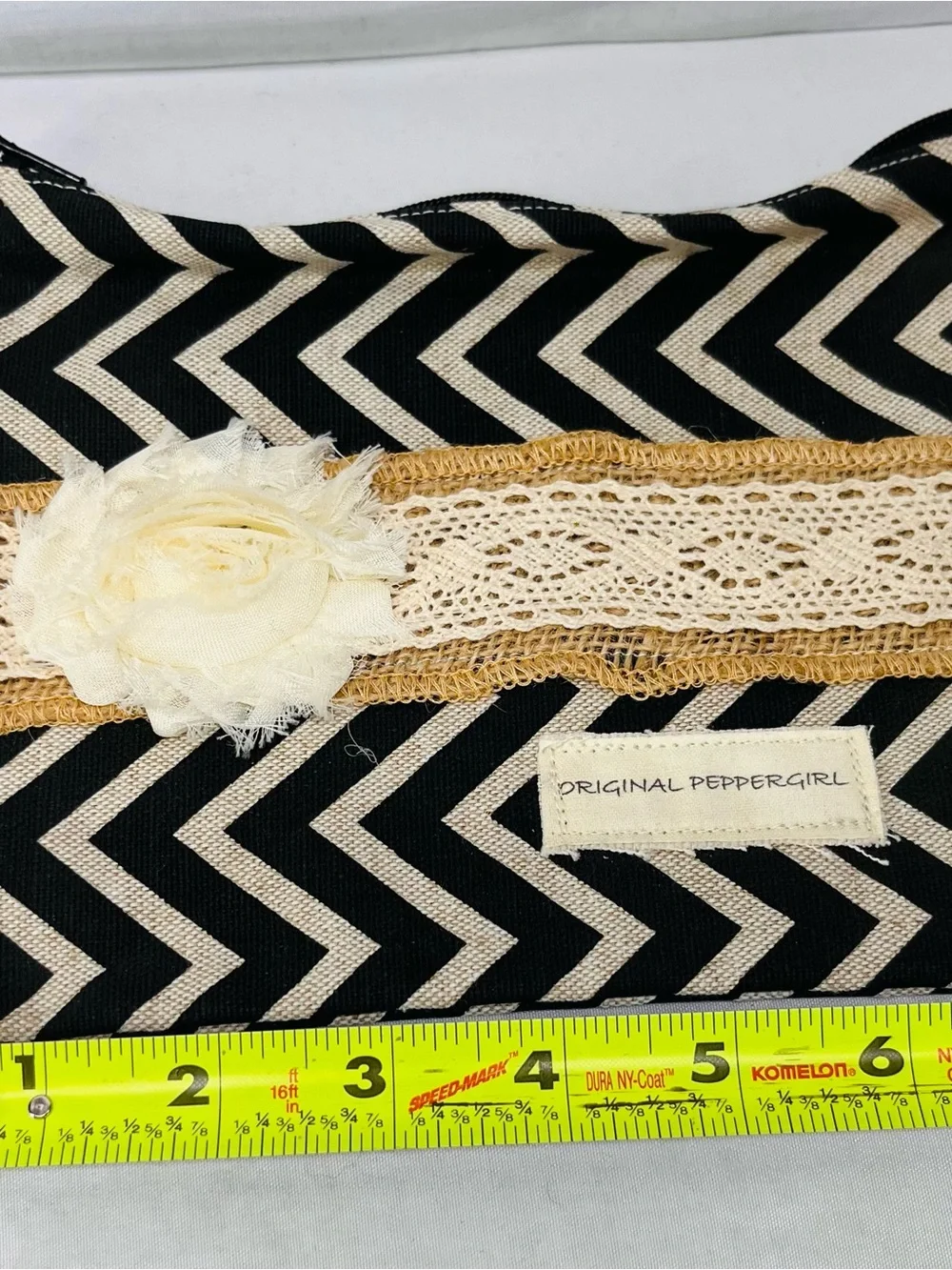 Original Peppergirl chevron cosmetic bag.